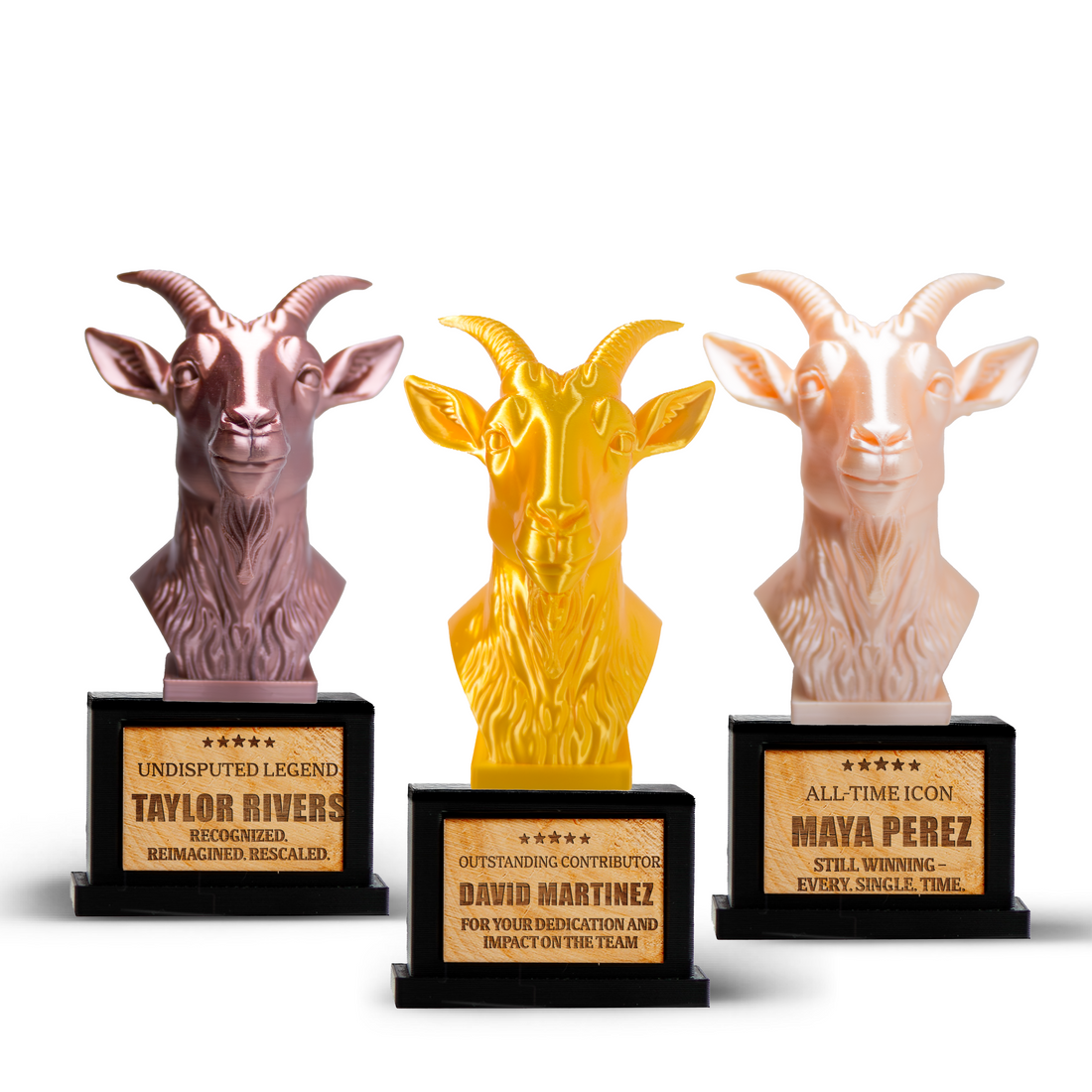 GOAT Trophy: 3D Printed Custom Trophies Done Right