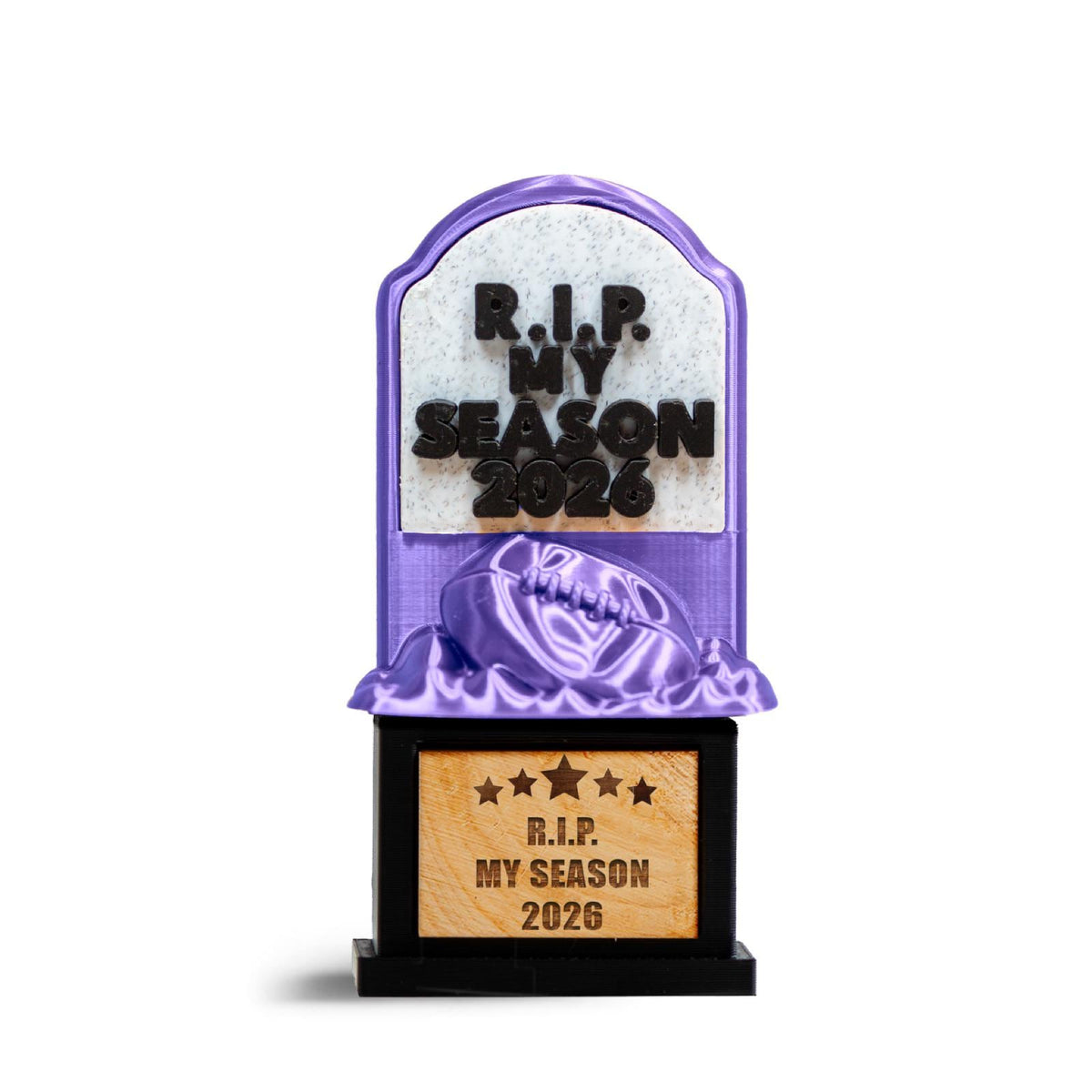 R.I.P. My Season trophy in purple