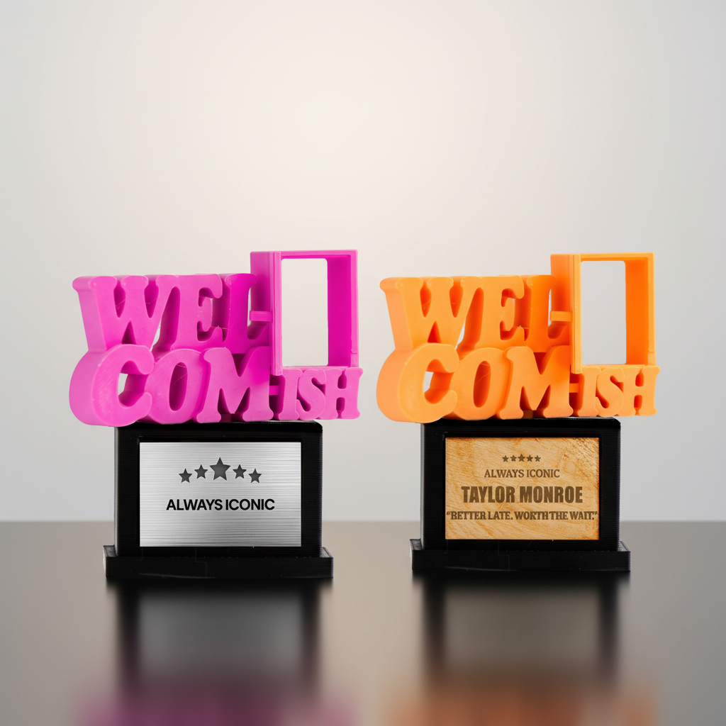 Welcomish Trophy — Premium Studio Group Shot